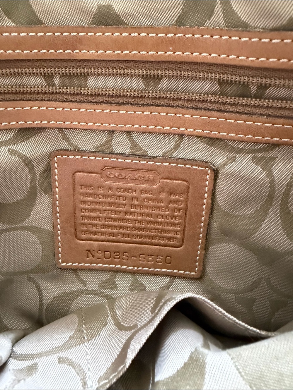 COACH Soho Brown Leather Buckle-Flap 9550 Vintage Shoulder Bag - Picture 10 of 12